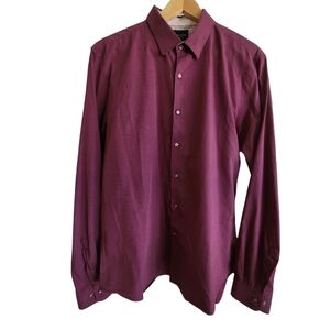 Denim & Flower Ricky Singh Mens Shirt XL Slim Fit Polka Dot NWOT